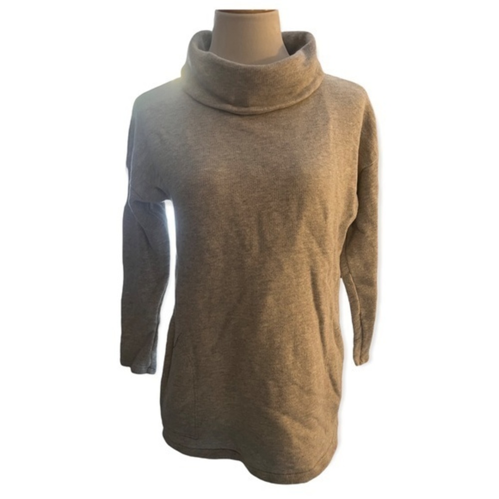 Vineyard Vines Cowl-neck Heathered Grey Sweatshirt With Pockets Size‎ Medium
